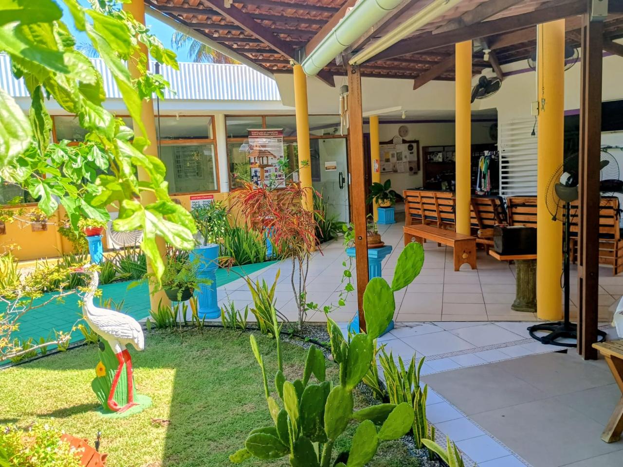 Espaço de convivência coberto